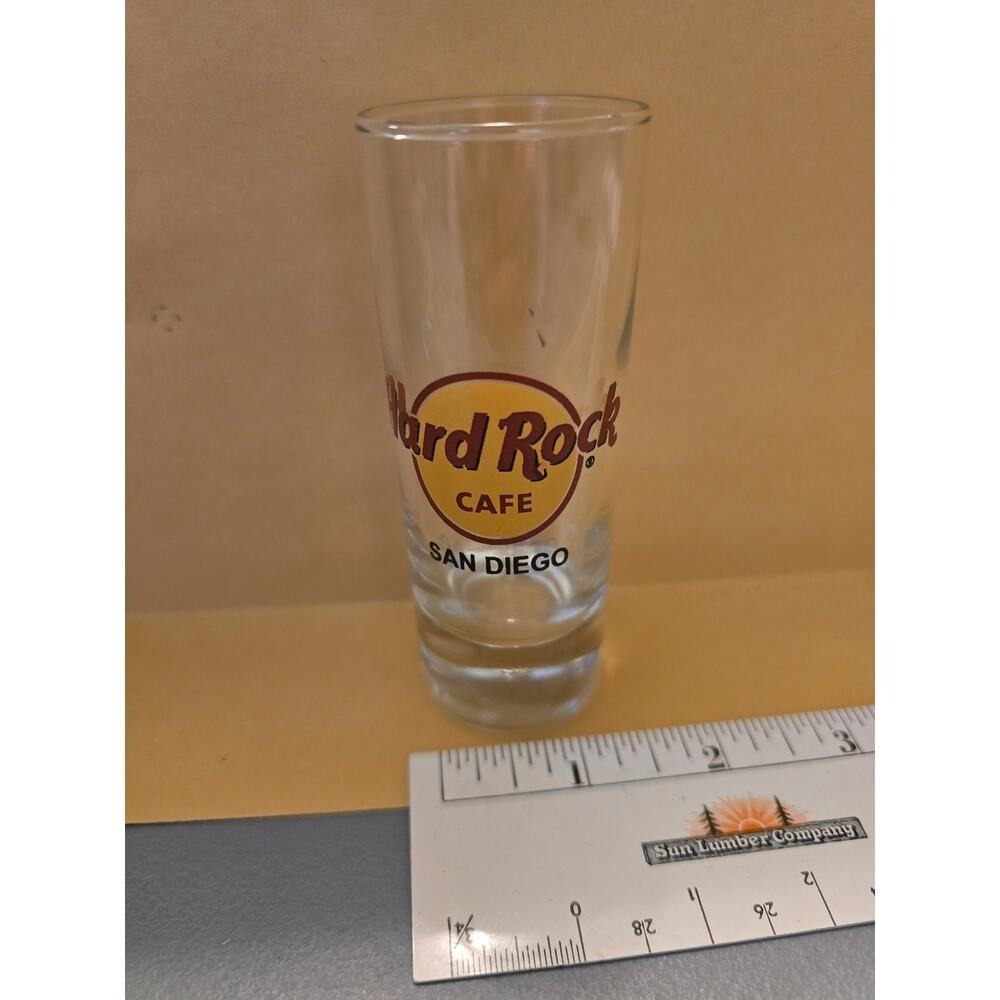 Hard Rock Cafe‎ San Diego 4" Shot Glass No Chips or Cracks